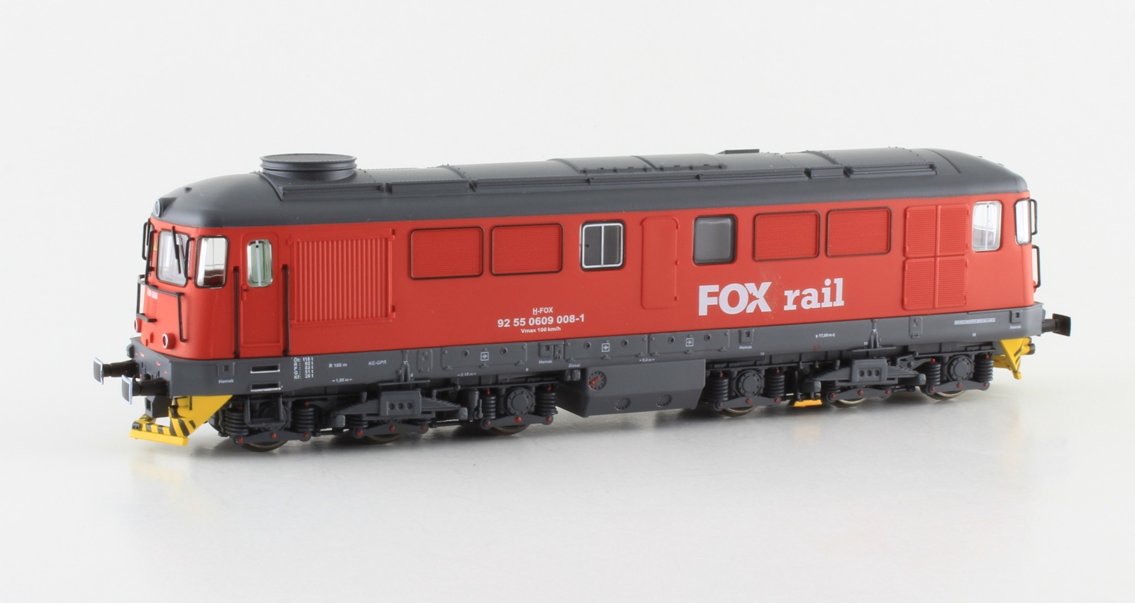 Diesel locomotive, Fox Rail, Albert Modell, H0 Scale (1:87)